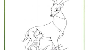 Coloriage Bambi 6