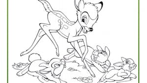 Coloriage Bambi 8