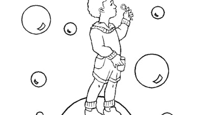 Coloriage bulles Coloriage bulles
