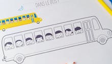 Coloriage bus scolaire