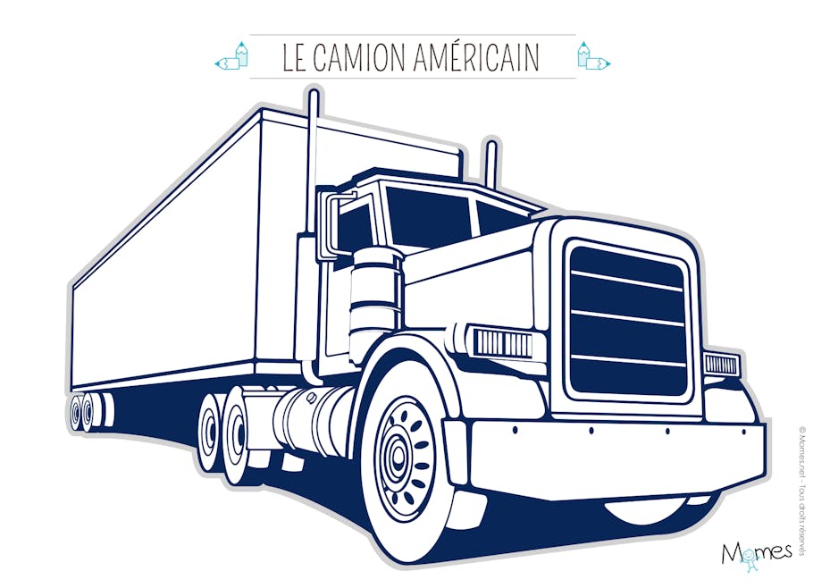 Coloriage camion (2)