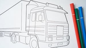 Coloriage camion (3)