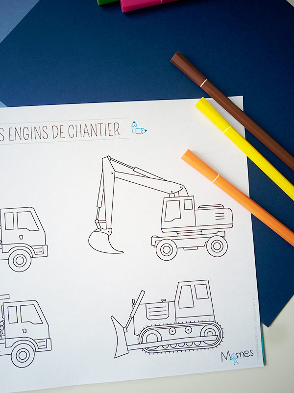 Coloriage camion | MOMES.net