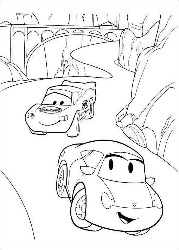 Coloriage Cars 12 Momes Net