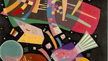 Coloriage Composition X de Kandinsky