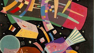 Coloriage Composition X de Kandinsky