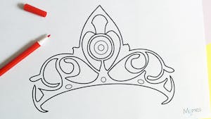 Coloriage couronne de Princesse