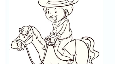 Coloriage Cow-boy Coloriage Cow-boy
