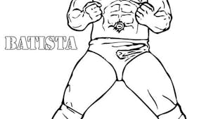 Coloriage de Catch - Batista