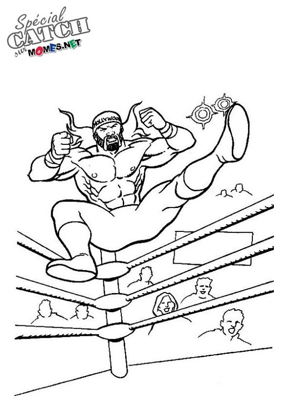 Coloriage De Catch Hulk Hogan Momes Net