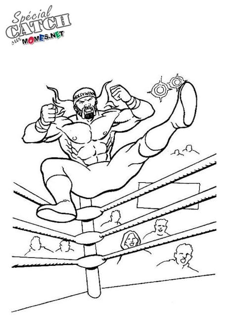 Coloriage de Catch - Hulk Hogan