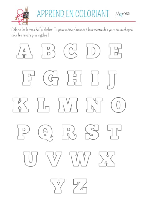 Coloriage de l'alphabet