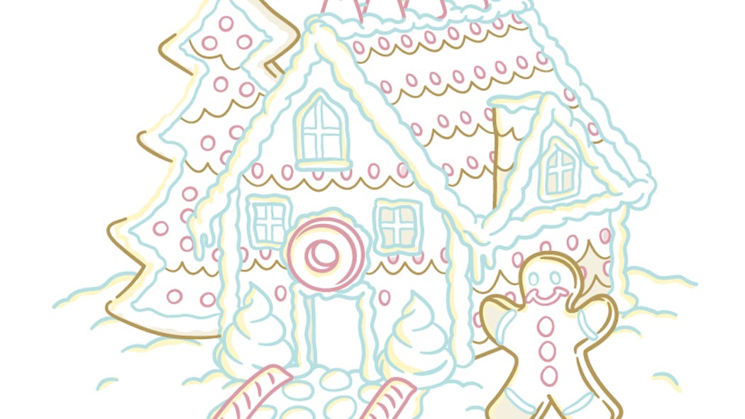 Coloriage de la Maison en pain d'épices | MOMES.net Coloriage de la Maison en pain d'épices | MOMES.net