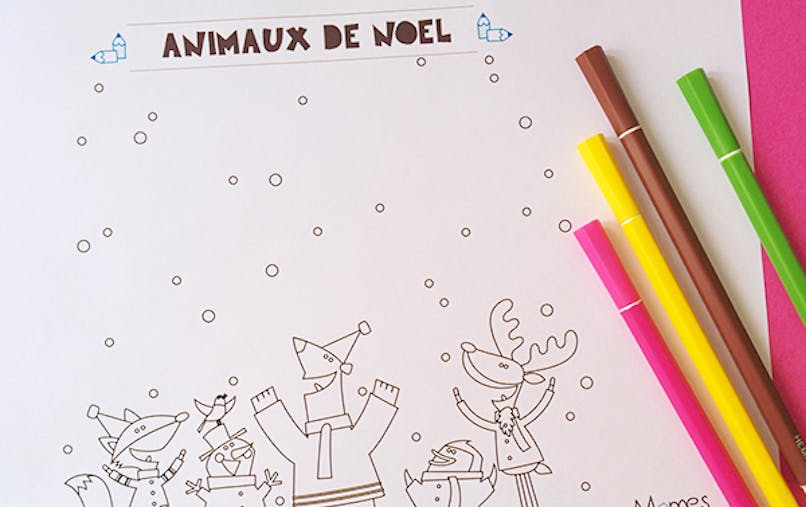 coloriage animaux noel coloriage animaux noel
