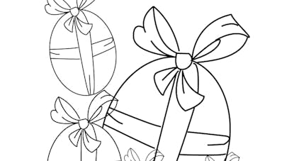 Coloriage des œufs de Pâques Coloriage des œufs de Pâques