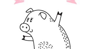Coloriage du calendrier chinois : le cochon