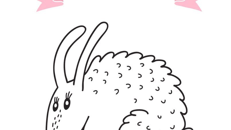 Coloriage du calendrier chinois  le lapin  MOMES.net