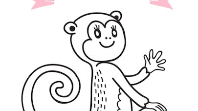 coloriage signe chinois le singe coloriage signe chinois le singe