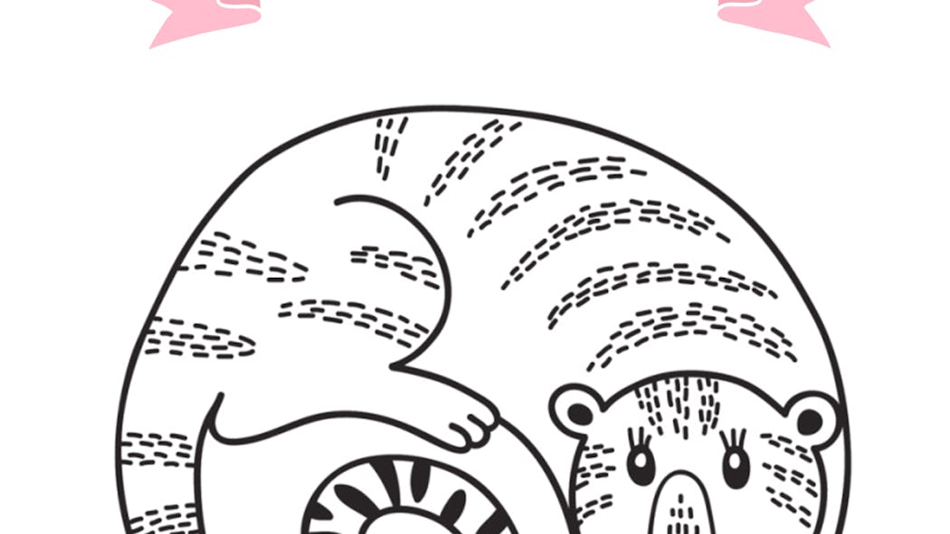 Coloriage du calendrier chinois  le tigre  MOMES.net