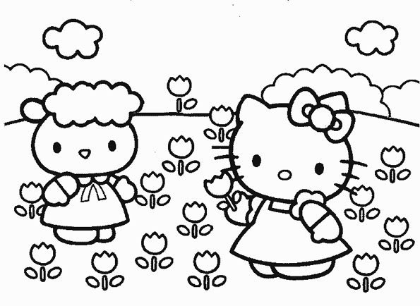 Coloriage Hello Kitty 10 Momes Net