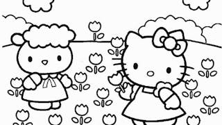 Coloriage Hello Kitty  10  MOMES.net
