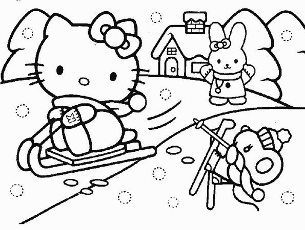 Coloriage Hello Kitty 3 Momes Net