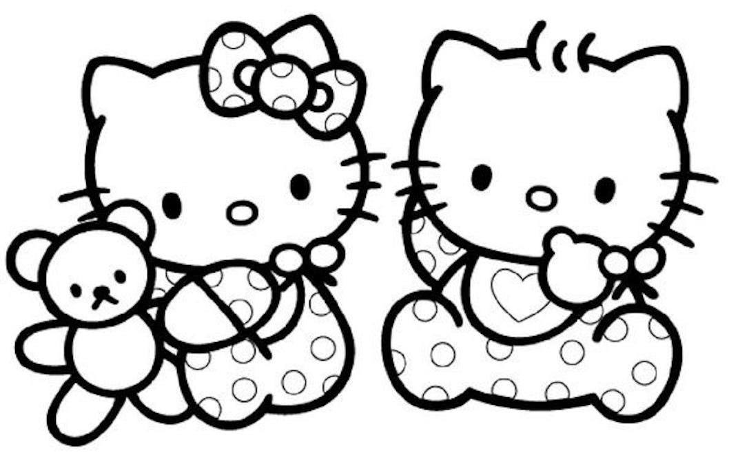 Coloriage Hello Kitty Bebe Momes Net