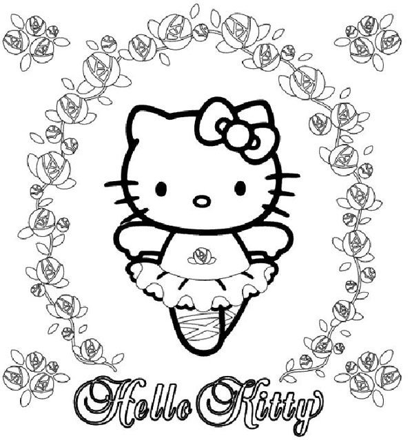 Coloriage Hello Kitty Petite Danseuse Momes Net