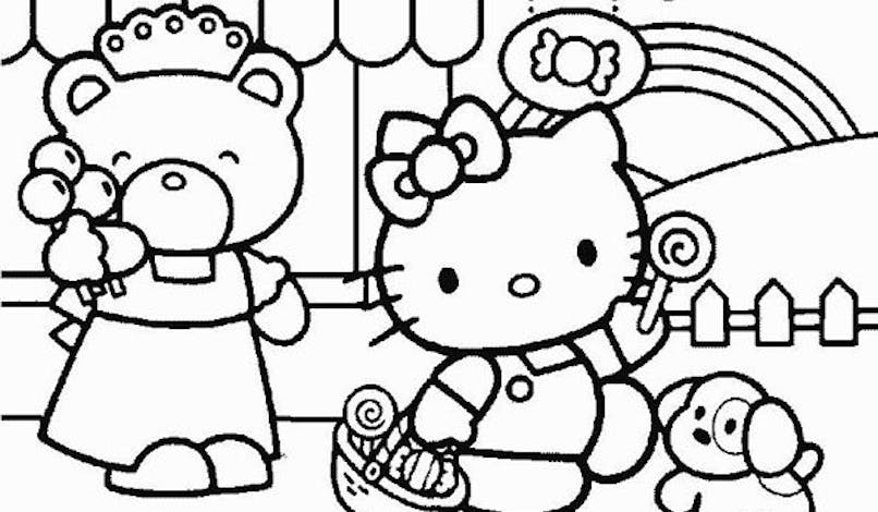 Coloriage Hello Kitty - 9