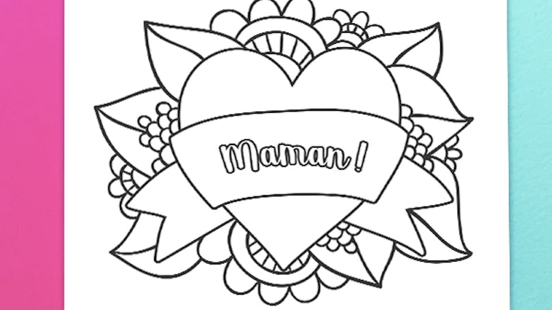 Coloriage Joli Coeur Pour Maman Momes Net Coloriage Joli Coeur Pour Maman Momes Net