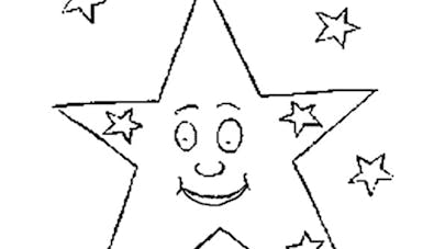 Coloriage l'étoile qui brille Coloriage l'étoile qui brille