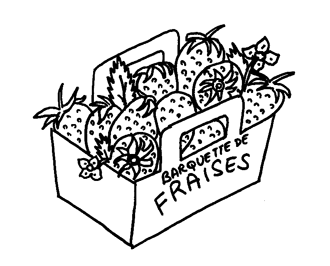 Coloriage La Barquette De Fraises Momes Net