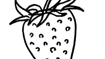 Coloriage La Fraise Momes Net