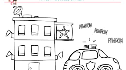 Coloriage La Police Coloriage La Police