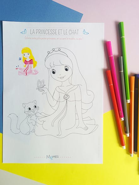 Nos Meilleurs Coloriages De Princesse A Imprimer Momes Net