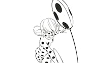 Coloriage Miraculous - Ladybug et son Yoyo