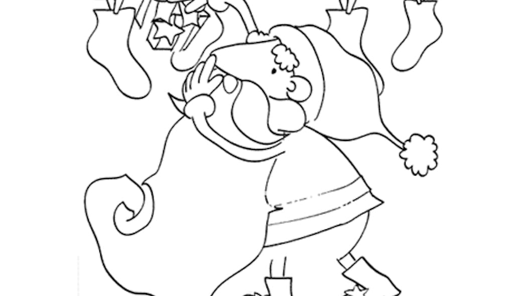 Coloriage le lutin du Père Noël | MOMES.net Coloriage le lutin du Père Noël | MOMES.net