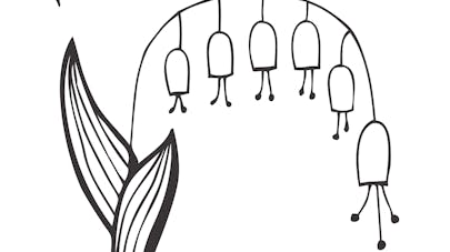 Coloriage Le muguet coloré Coloriage Le muguet coloré