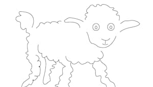 Coloriage le Petit Prince: le mouton