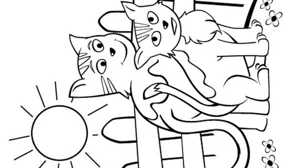 Coloriage les chats (5)  MOMES.net