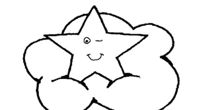 Coloriage L Etoile Dans Les Nuages Momes Net Coloriage L Etoile Dans Les Nuages Momes Net