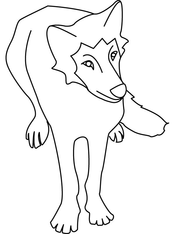 Coloriage Les Loups Momes Net