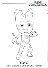 Coloriage Les Pyjamasques  Yoyo  MOMES.net