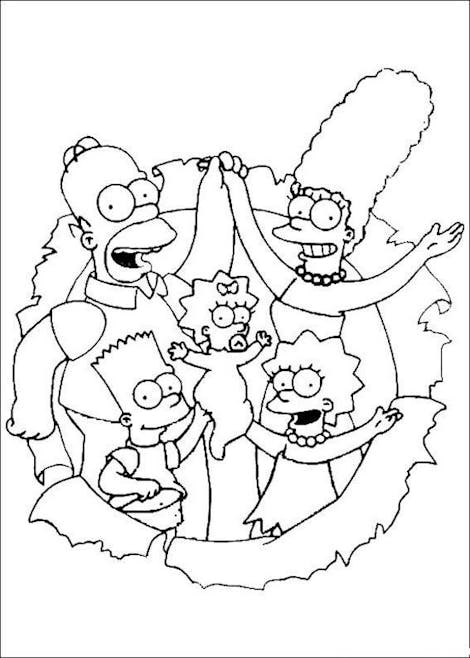Coloriage Les Simpsons 11