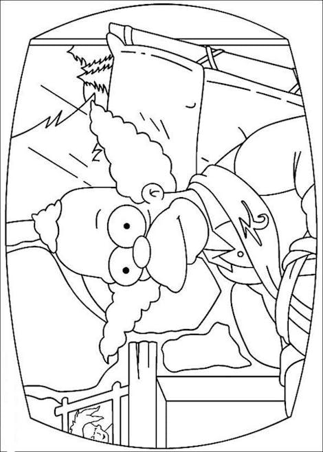 Coloriage Les Simpsons 12