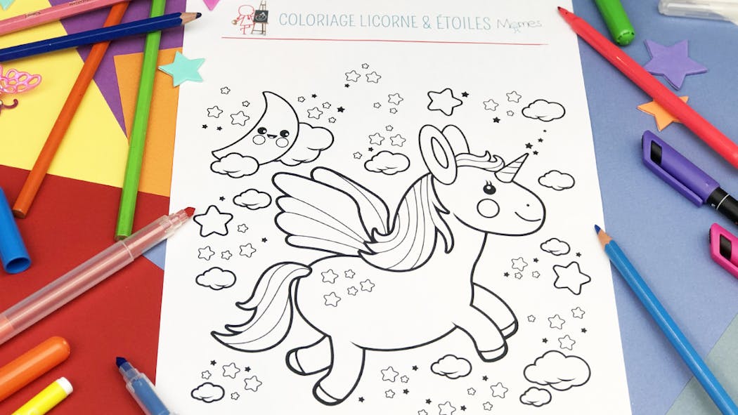 Coloriage Licorne Facile Notre Selection A Imprimer Gratuit Momes Net Coloriage Licorne Facile Notre Selection A Imprimer Gratuit Momes Net