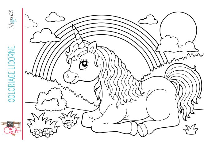 Coloriage Licorne Momes Net Coloriage Licorne Momes Net