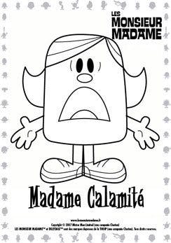 Coloriage Madame Calamité