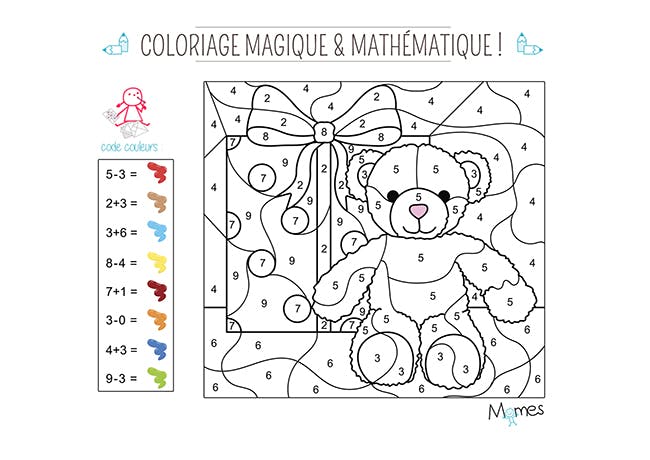 Coloriage Magique Et Mathematique Noel Momes Net