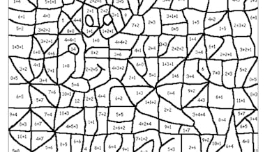 Coloriage magique  exercice de mathématiques sur les additions  MOMES